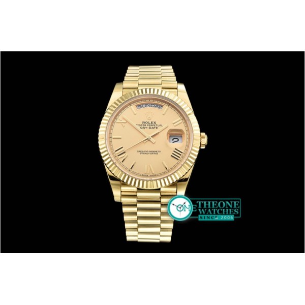 Rolex - DayDate 228206 YG/YG 18K Wrp Gold Roman BP Swiss 2836