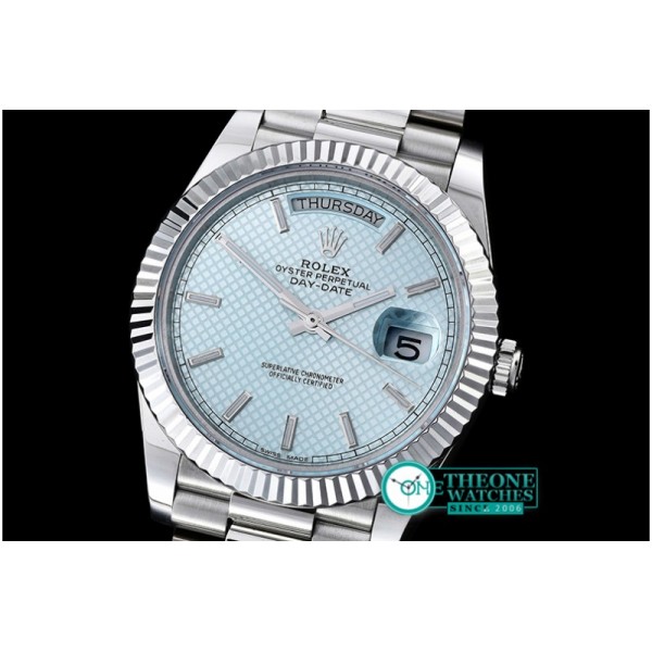 Rolex - DayDate 40mm SS/SS Blue Stk Flut BP A2836 Mod3255