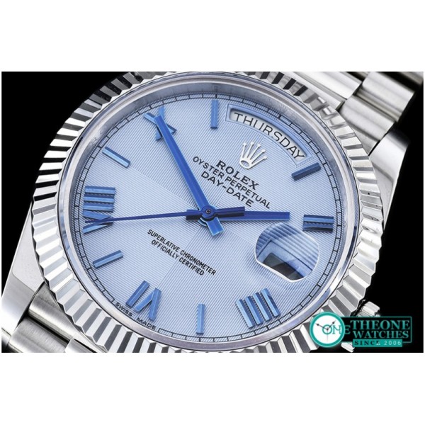 Rolex - DayDate 40mm SS/SS Glacier Rom Flut BP A2836 Mod3255