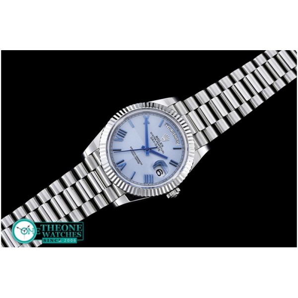 Rolex - DayDate 40mm SS/SS Glacier Rom Flut BP A2836 Mod3255