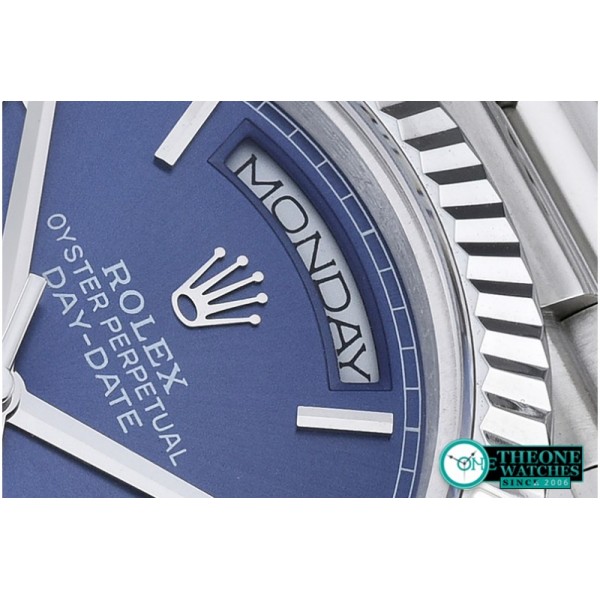 Rolex - DayDate 40mm SS/SS Blue Roman Flut BP A2836 Mod3255