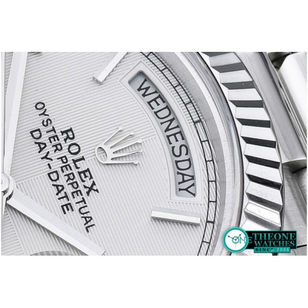 Rolex - DayDate 40mm SS/SS White Roman Flut BP A2836 Mod3255