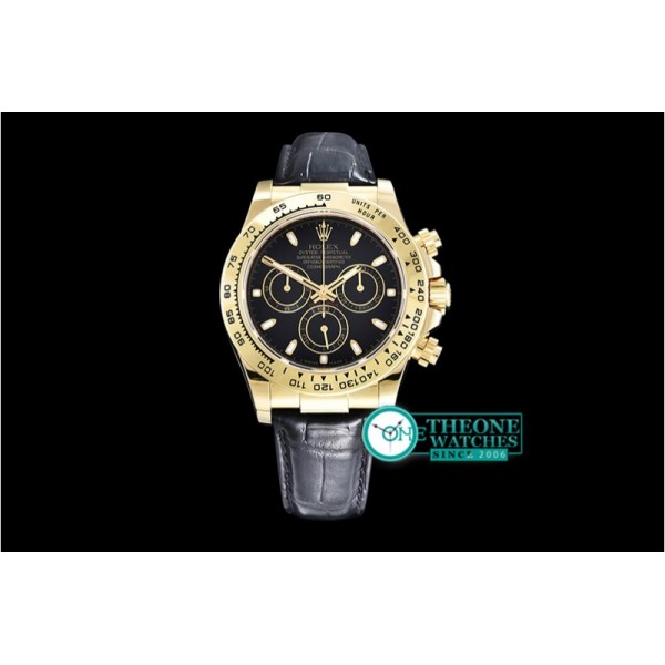 Rolex - Daytona 18K YG Wrp YG/LE Blk Stk BP A7750 Mod4130