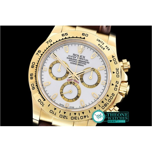 Rolex - Daytona 18K YG Wrp YG/LE Wht Stk BP A7750 Mod4130