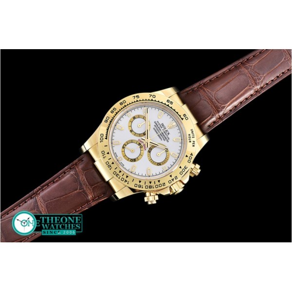 Rolex - Daytona 18K YG Wrp YG/LE Wht Stk BP A7750 Mod4130