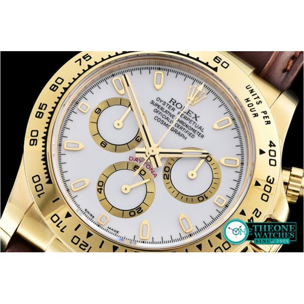 Rolex - Daytona 18K YG Wrp YG/LE Wht Stk BP A7750 Mod4130