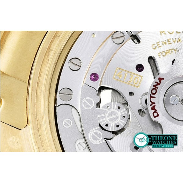 Rolex - Daytona 18K YG Wrp YG/YG Grn Stk BP A7750 Mod4130