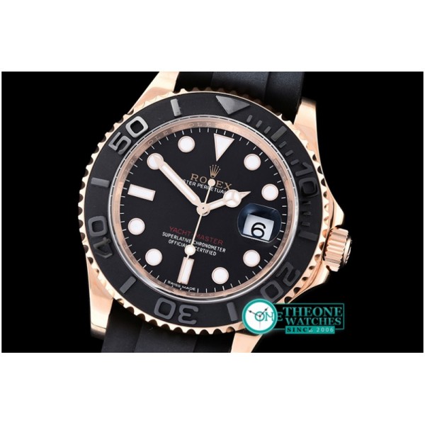 Rolex - YachtMaster 116655 40mm RG/RU Black Noob Asia 3135