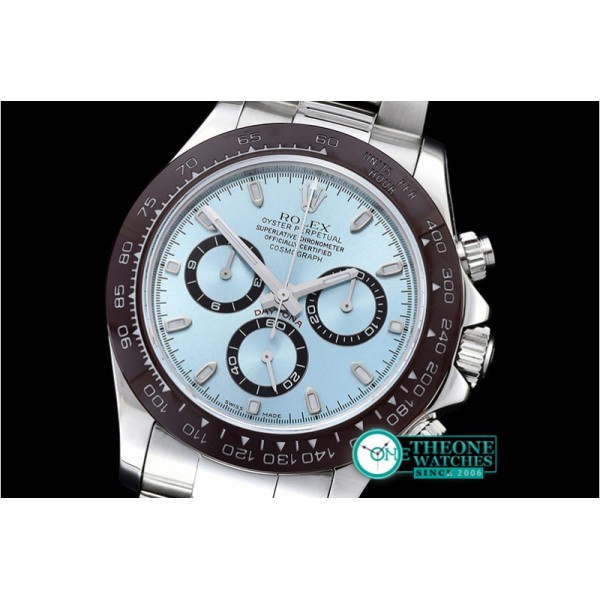 Rolex - Daytona Cer bez SS/SS Ice Blue Noob A7750