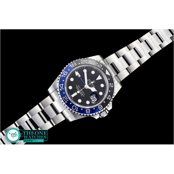 Rolex - GMT II Blue/Black SS/SS Noob A3186 Hour Hand Adj