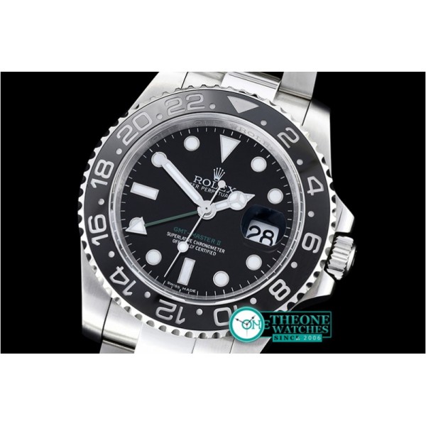 Rolex - GMT II Blk/Blk SS/SS Noob A3186 Hour Hand Adj