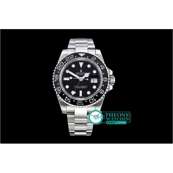 Rolex - GMT II Blk/Blk SS/SS Noob A3186 Hour Hand Adj