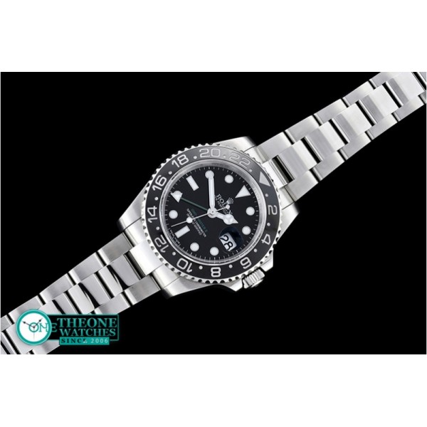 Rolex - GMT II Blk/Blk SS/SS Noob A3186 Hour Hand Adj