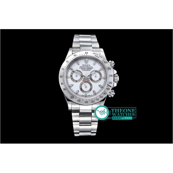 Rolex - Daytona 116520 SS/SS White Noob 1:1 Thk A2824