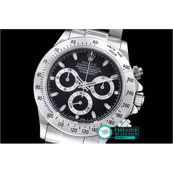 Rolex - Daytona 116520 SS/SS Black Noob 1:1 Thk A2824