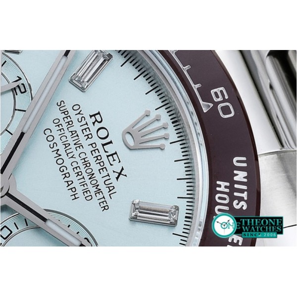 Rolex - Daytona Plat. Diam Cer SS/SS Ice Blue BP A7750