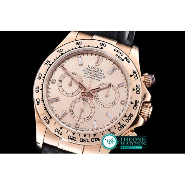 Rolex - Daytona 18K RG Wrapped Diam RG/LE Rose BP A7750