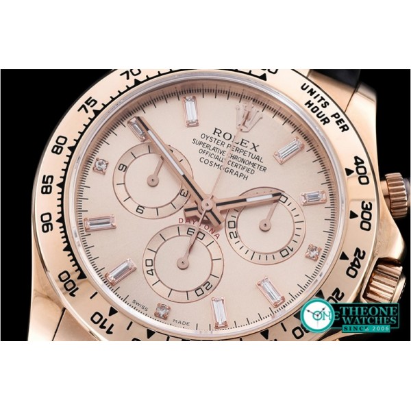 Rolex - Daytona 18K RG Wrapped Diam RG/LE Rose BP A7750