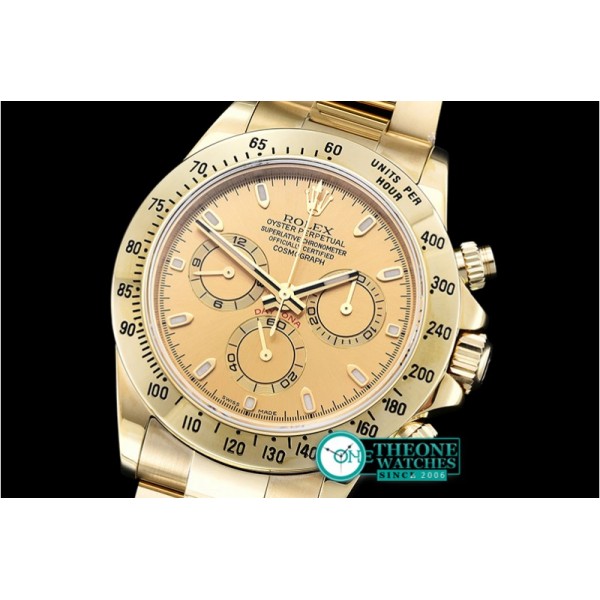 Rolex - Daytona YG/YG Yellow Gold Stks JF Asia 7750