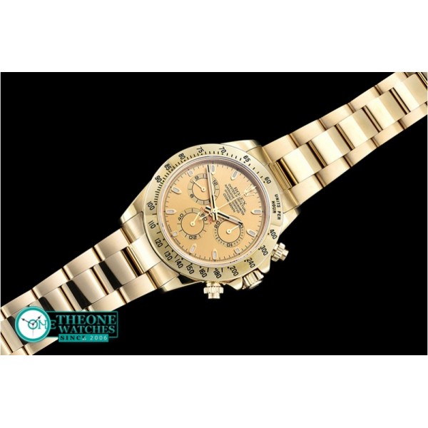 Rolex - Daytona YG/YG Yellow Gold Stks JF Asia 7750