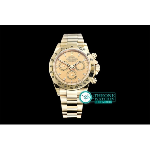 Rolex - Daytona YG/YG Yellow Gold Stks JF Asia 7750