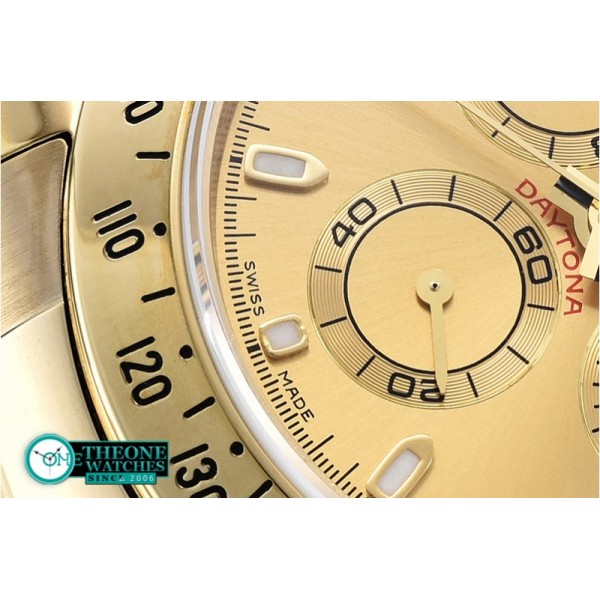 Rolex - Daytona YG/YG Yellow Gold Stks JF Asia 7750