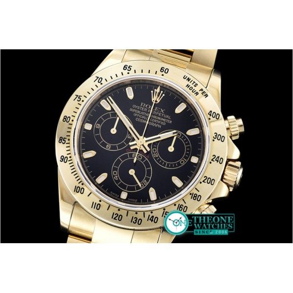 Rolex - Daytona YG/YG Black Stks JF Asia 7750