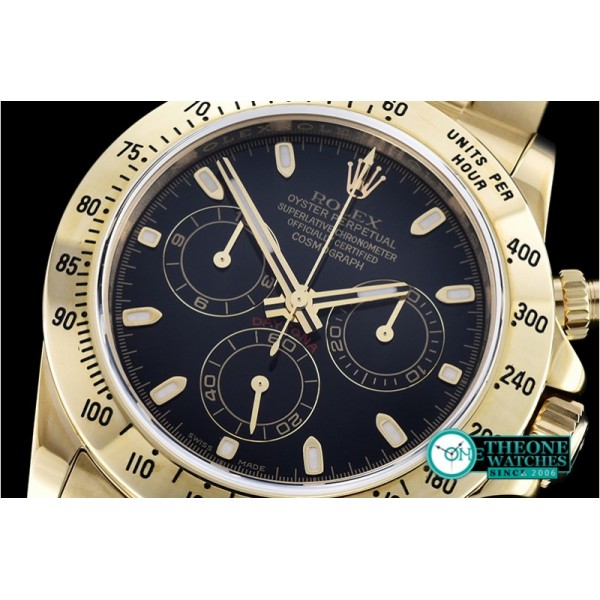 Rolex - Daytona YG/YG Black Stks JF Asia 7750