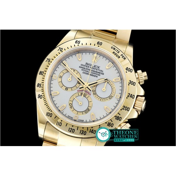 Rolex - Daytona YG/YG White Stks JF Asia 7750