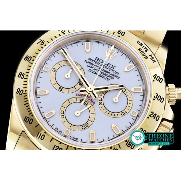 Rolex - Daytona YG/YG White Stks JF Asia 7750