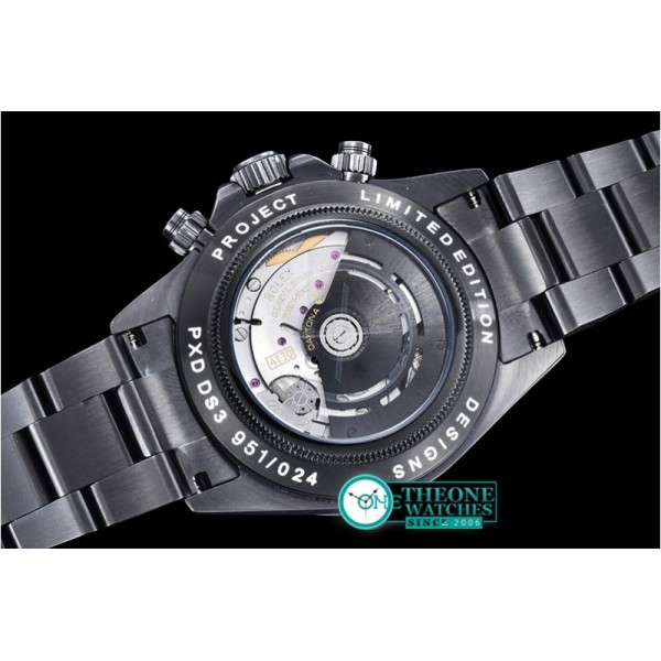 Rolex - Daytona Project X PXD DS3 PVD Black A7750 Mod