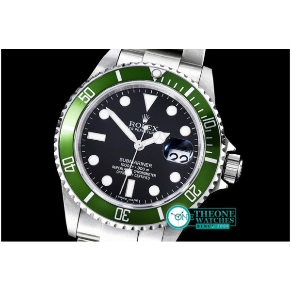 Rolex - Submariner Ref.16610LV SS/SS Black BP A3135 Mod