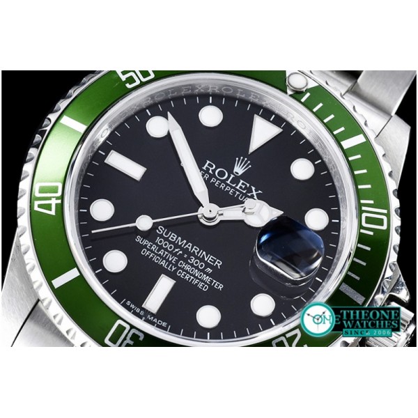 Rolex - Submariner Ref.16610LV SS/SS Black BP A3135 Mod