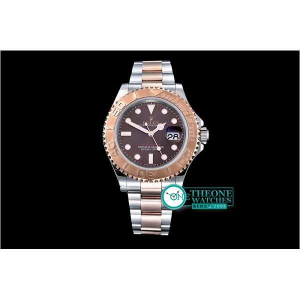 Rolex - 2016 YachtMaster Mens RG/SS Brown JF Asia 3135 Mod