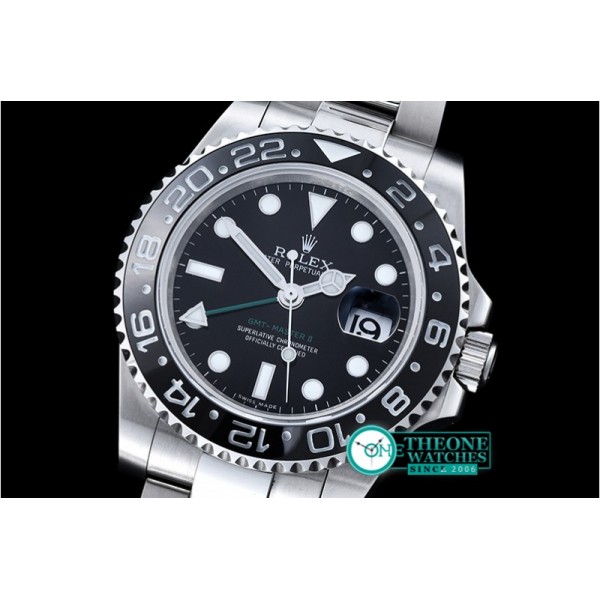 Rolex - GMT II Ref.116710 Blk/Blk SS/SS BP A3186 Mod