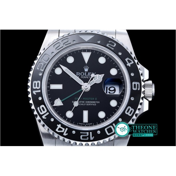 Rolex - GMT II Ref.116710 Blk/Blk SS/SS BP A3186 Mod