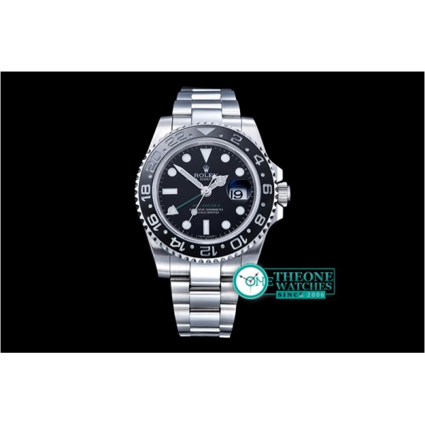 Rolex - GMT II Ref.116710 Blk/Blk SS/SS BP A3186 Mod