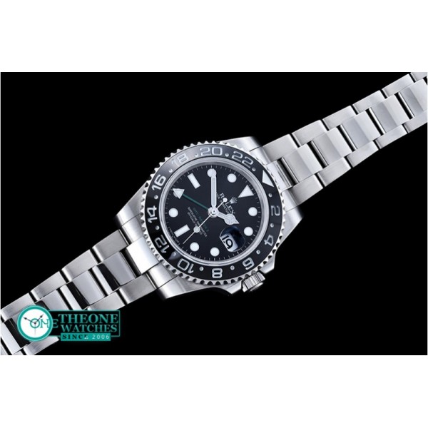 Rolex - GMT II Ref.116710 Blk/Blk SS/SS BP A3186 Mod