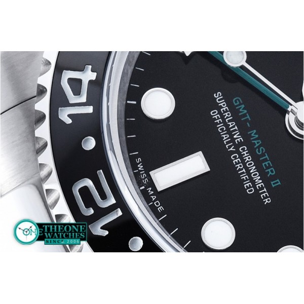 Rolex - GMT II Ref.116710 Blk/Blk SS/SS BP A3186 Mod