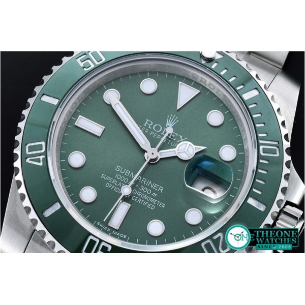 Rolex - Submariner 116610LV SS/SS Green BP Ult A3135 Mod