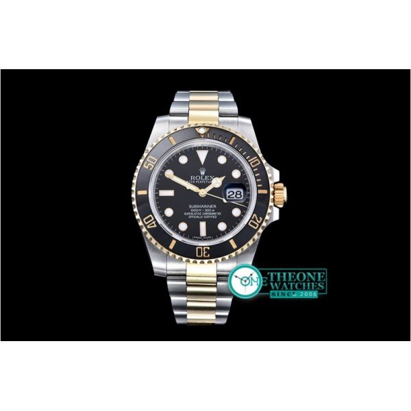 Rolex - Submariner 116613 YG/SS Black BP Ult A3135 Mod