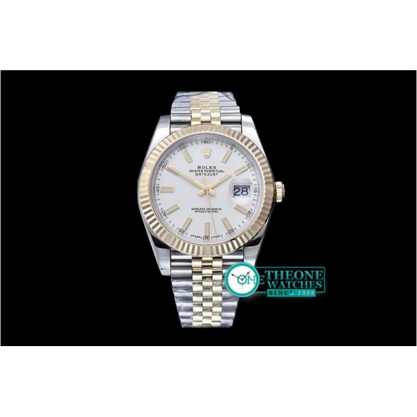 Rolex - DateJust 2 Wrap YG/SS Flt Silv Wh Stk Jub Noob A3235