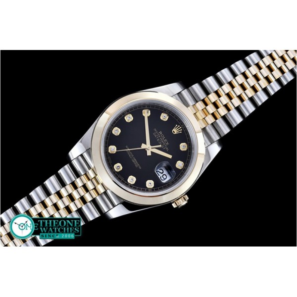 Rolex - DateJust 2 Wrap YG/SS Smt Blk/Diams Jub Noob A3235