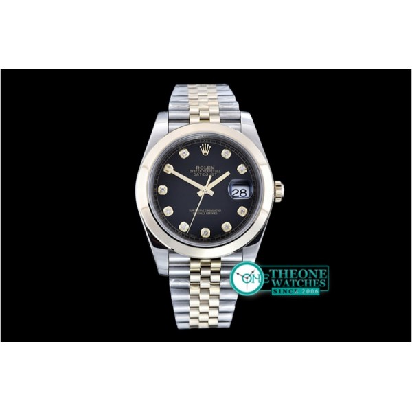 Rolex - DateJust 2 Wrap YG/SS Smt Blk/Diams Jub Noob A3235