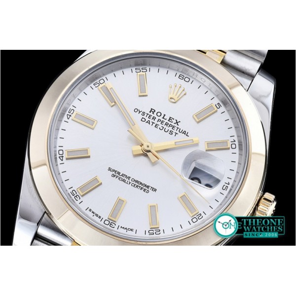 Rolex - DateJust 2 Wrap YG/SS Smt Silv Wht St Jub Noob A3235