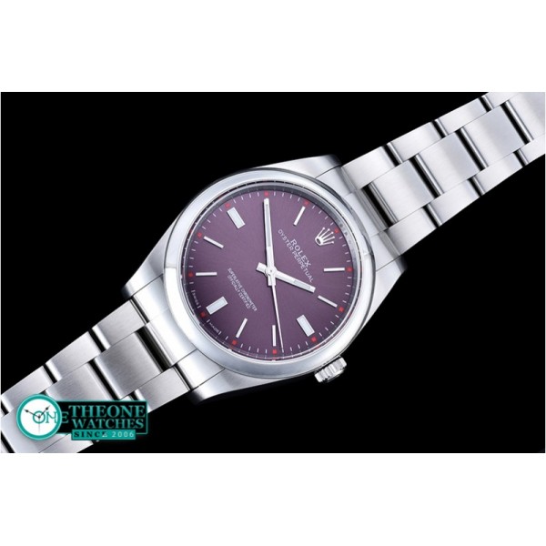 Rolex - Oyster Pert. 39mm 114300 SS/SS Red Grape JF A3132 Mod