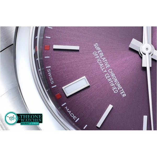 Rolex - Oyster Pert. 39mm 114300 SS/SS Red Grape JF A3132 Mod