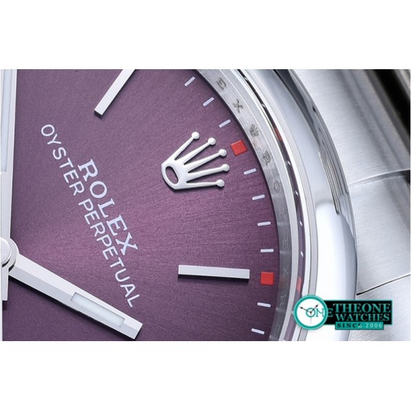 Rolex - Oyster Pert. 39mm 114300 SS/SS Red Grape JF A3132 Mod