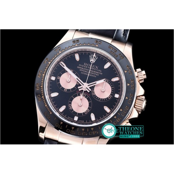 Rolex - Daytona Ref.116515 RG/LE Black/Rose Noob A7750 Mod