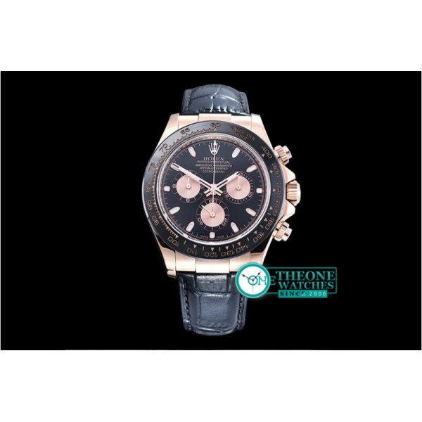 Rolex - Daytona Ref.116515 RG/LE Black/Rose Noob A7750 Mod